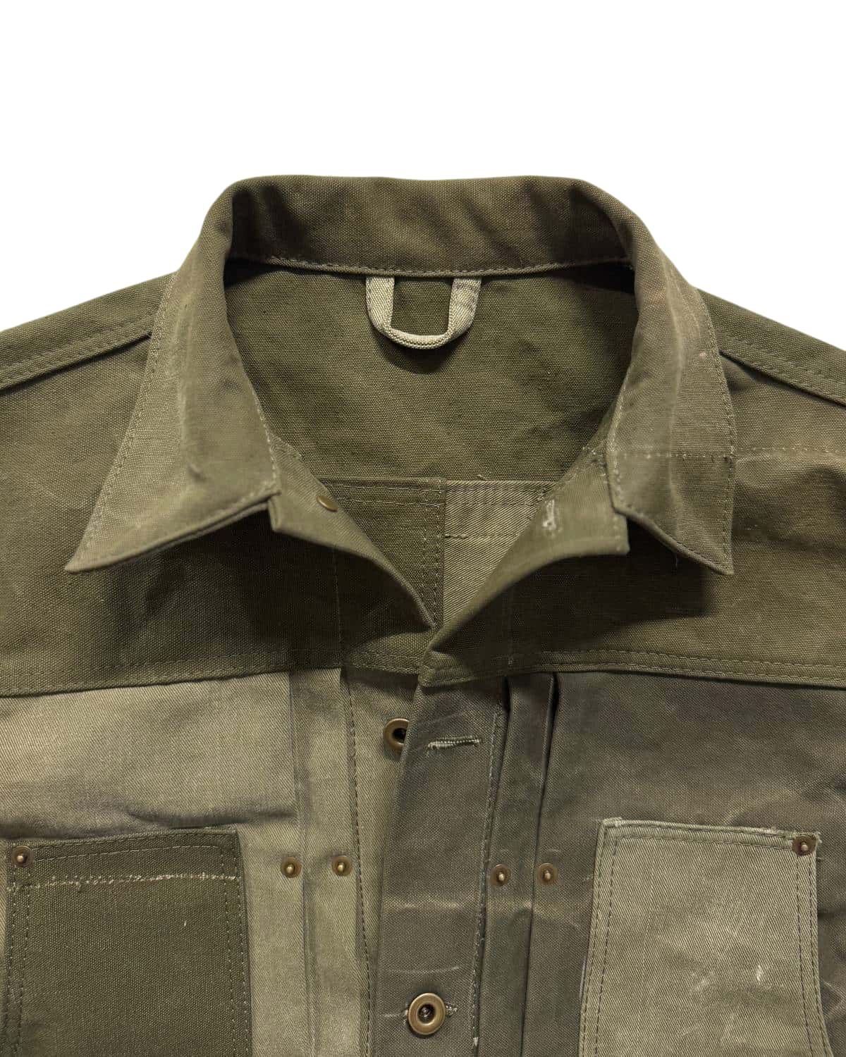 Vintage Patchwork Military Jacket