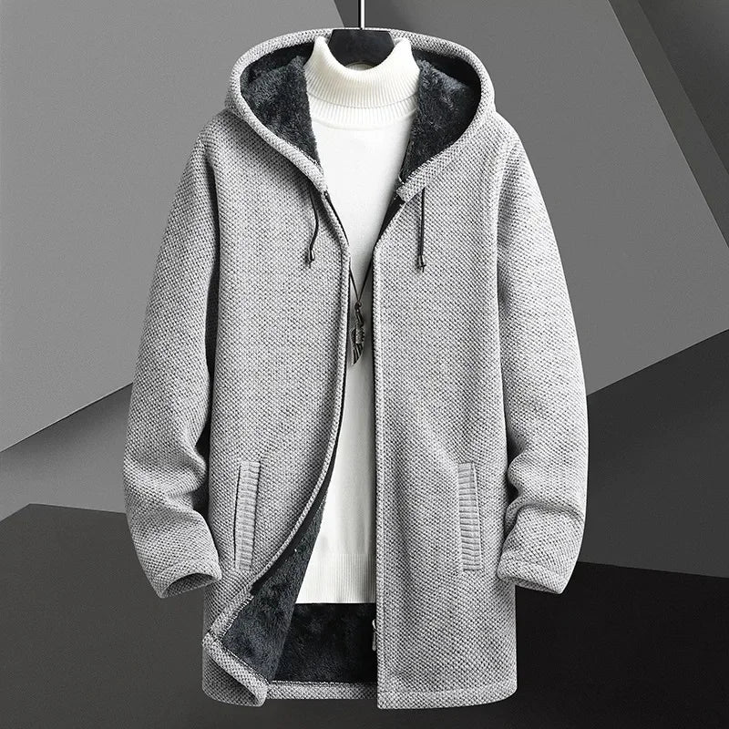 Berlin Hooded Knit Overcoat