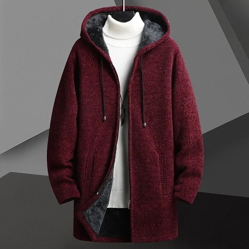 Berlin Hooded Knit Overcoat